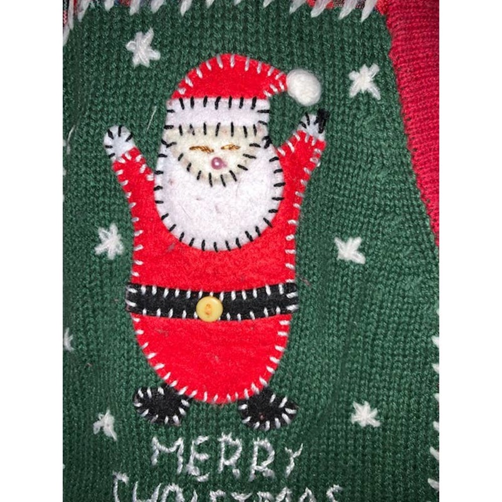 EXTRA POINT by Reference Point Vintage Ugly Christmas Knit Sweater Vest - 2X - Picture 5 of 13